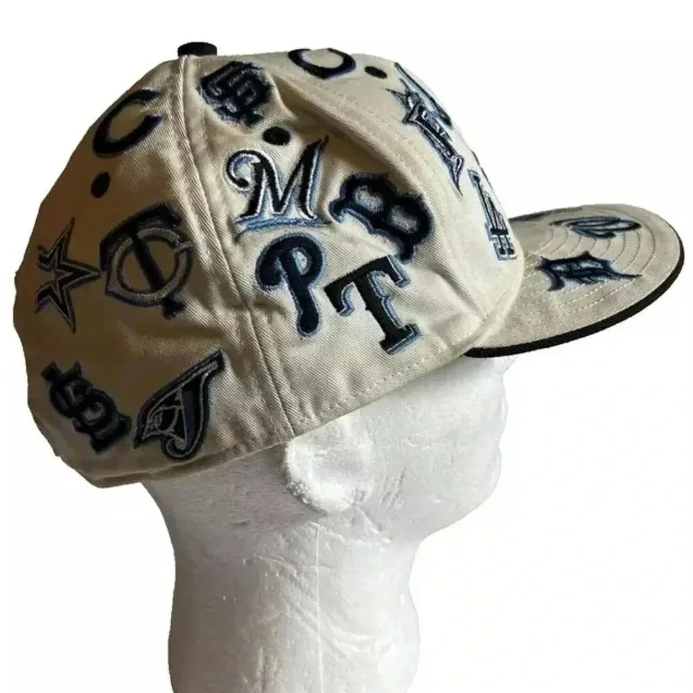 Vintage 59Fifty NEW ERA Official MLB Embroidered Logo Baseball Cap 7 5/8 - Picture 7 of 11